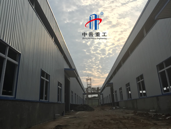 湖北省建材工业园，新型产业园车间与仓库制