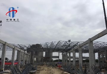 江苏常州地铁2号线网架钢结构工程