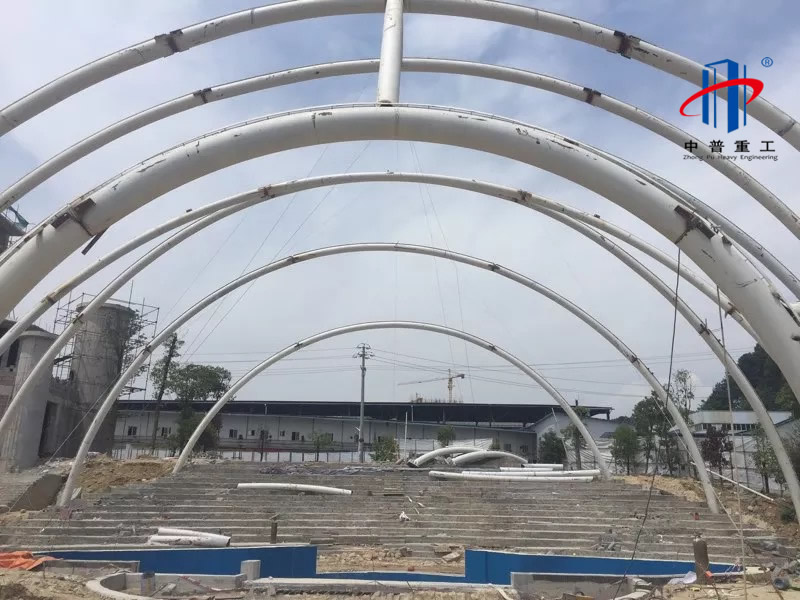 中普重工,管桁架设计,管桁架加工,管桁架切割,管桁架拼装,管桁架安装